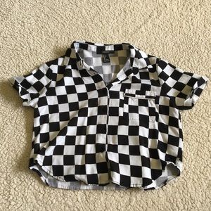 Checkered Crop Top
